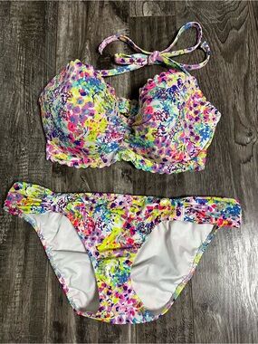 Victoria's Secret Floral  Getaway Halter Bikini